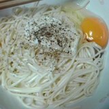 うどん（カルボナーラ風？！）